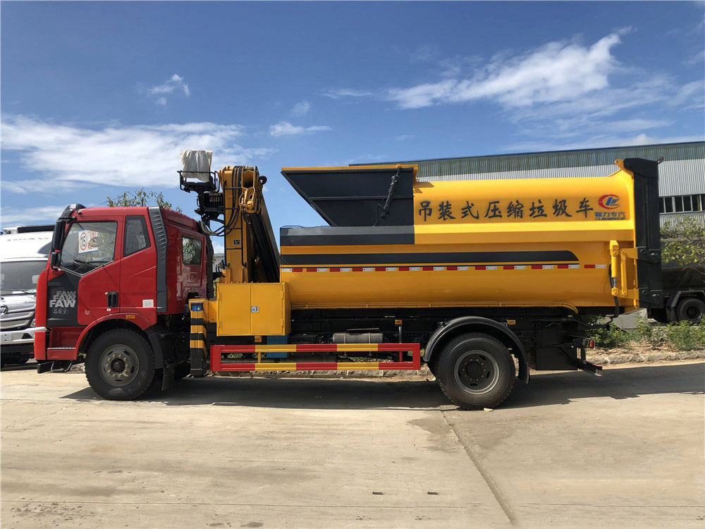 國六12方解放J6L 吊裝壓縮垃圾車 國六12方解放J6L 吊裝壓縮垃圾車