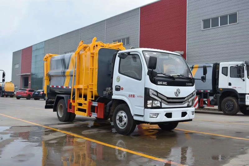 國六7方 藍牌東風D6 側裝壓縮垃圾車 國六7方 藍牌東風D6 側裝壓縮垃圾車