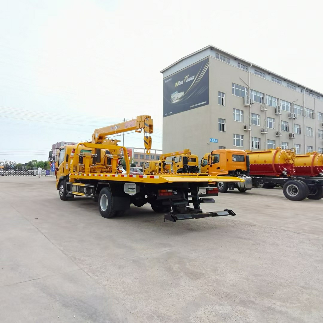 國六東風多利卡D8排放一拖二清障車 國六東風多利卡D8排放一拖二清障車